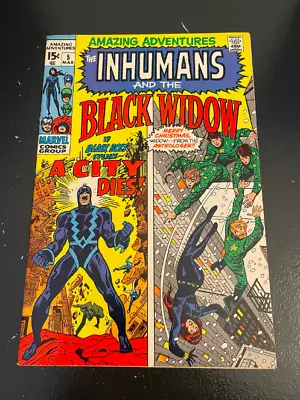 The Inhumans Black Widow #5 March 1971 Bronze Age Marvel Comics Box1BookB • $24.63