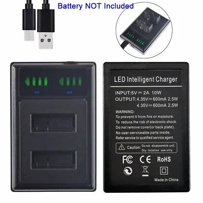 SLIM LED Battery Charger For SJCAM SJ4000 5000X EKEN H9 H9R H8R M10 4K M10WIFI • $10.22