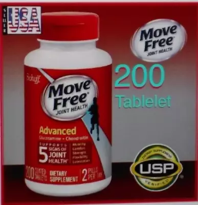 Schiff  Move Free  Advanced Joint Health Dietary Supplement ~ 200 Ct ~ 06/2026 • $33.87