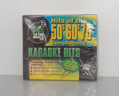 KARAOKE HITS OF THE 50's 60's & 70's Various Artists Compilation 2 (3xCD) *NEW* • £19.99