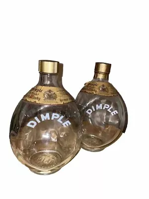 Vintage Haig's Scotch Whiskey Advertising Bottle Empty Dimple Glass Collectibles • £89.95