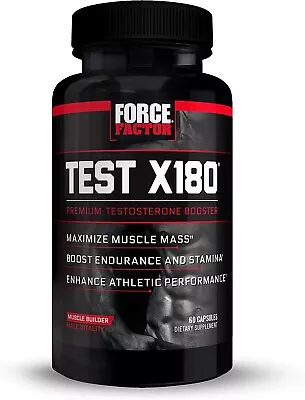 $23.99 • Buy Force Factor Test X180 Alpha - 60 Capsules - EXP: 03/2024