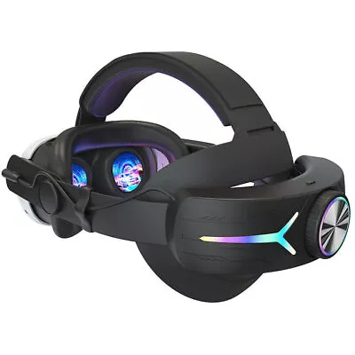 For Meta Oculus Quest 3 VR Headset With 8000mAh Battery LED RGB Elite Head Strap • $77.98