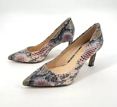 VINCE CAMUTO Womens Size 6.5 Retsie Pump Leather Snakeskin Python Style Heel • $22