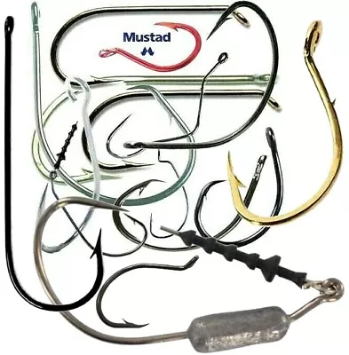 🐟  Mustad Fishing Hooks ~ Choose Model Size And Quantity • $3.95