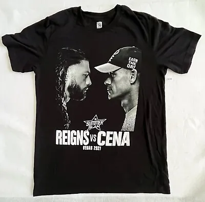 Roman Reigns Vs John Cena Wwe Summer Slam 2021 Match T-shirt Wwe Wwf • $19.99