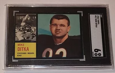 Mike Ditka 1962 Topps #17 Rare Rookie Card RC Chicago Bears Legend EX NM SGC 6 • $699.95