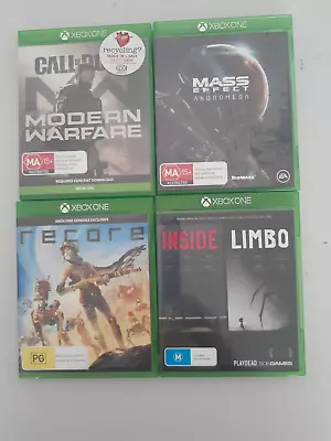 XBOX ONE GAMES X 4 - Recore / Inside Limbo / Mass Effect / Call Of Duty • $49