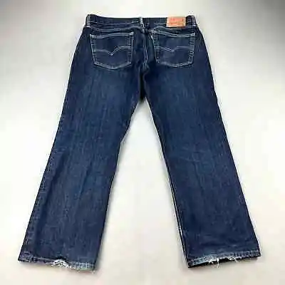 Levis 559 Jeans Mens 36x30 Blue Denim Relaxed Fit Straight Leg Dark Stone Wash • $10