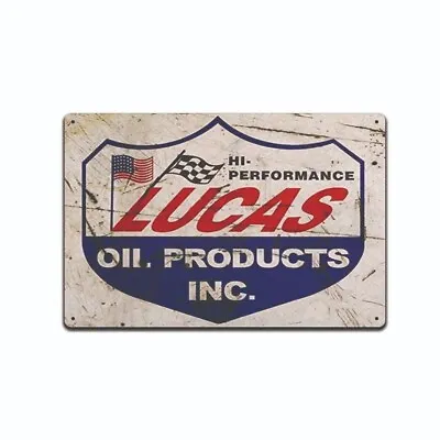 Lucas Oil Sign Gas Station Garage Auto Shop Retro Tin Sign • $12.99