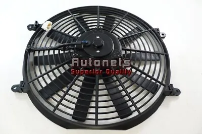 12  Radiator Cooling Fan Straight Blade Street Hot Rat Rod SBC BBC 1450 CFM 12V • $46.16