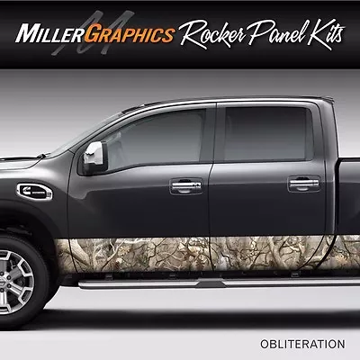 Camo  Obliteration  Rocker Panel Graphic Decal Wrap Kit Truck SUV- 4 Sizes • $74.95