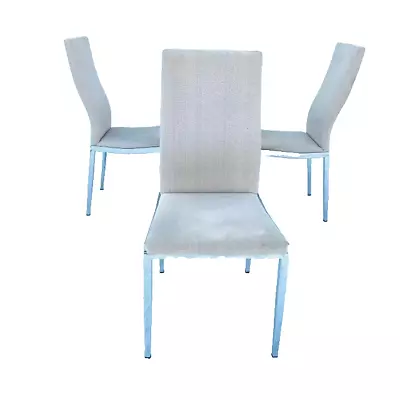 Minson Corporation Set Of 3 Chrome Dining Chairs • $749