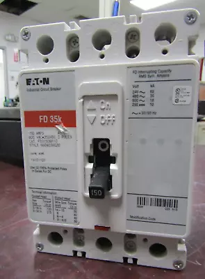 😃 Eaton 150 Amp Circuit Breaker 600 Vac 3 Pole Fd3150bp10 • $275.99