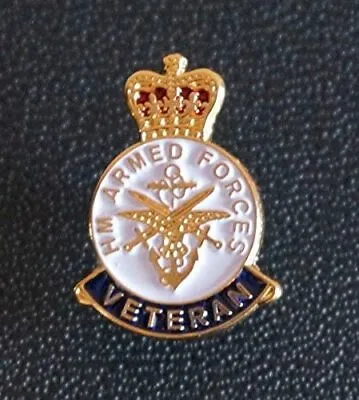 £3.49 • Buy UK Veterans Armed Forces Pin Badge Brooch RAF Navy Army Gift Mini Size