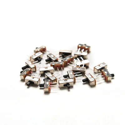 50x SPDT 3-Pin Vertical Slide Switches Mini Panel Circuit PCB Soldered Tiny 1P2T • $7.45