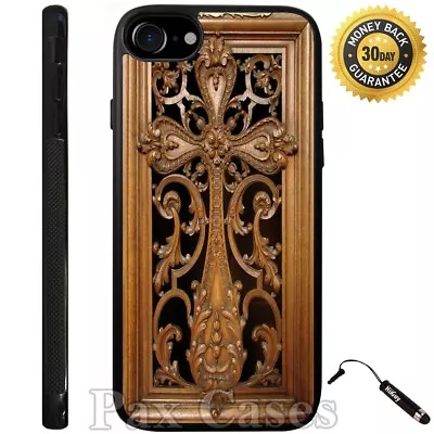 $20.15 • Buy Carved Wood Cross Print Custom Case IPhone 6S 7 Plus Samsung Galaxy S7 S8 Plus