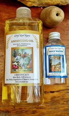 Anointing Oil Jerusalem Frankincense250ml 8.45oz+Holy Water  Holy Land • £26.60