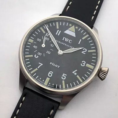 Big Swiss Military Marriage Wristwatch IWC Schaffhausen Steel Case Pilots WW 2 • $1250