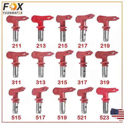 Red Airless Spray Gun Tips Fit Titan Wagner Paint Sprayer Nozzle 211-629 • $6.99