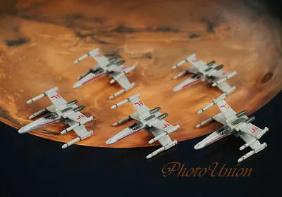 Star Wars Rebel Alliance X Wing Fighter Set 5 Figure Model Spaceship K1265 B1x5 • $24.74