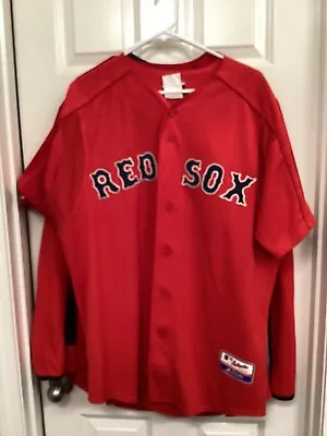 Manny Ramirez #24 Red Sox Majestic Genuine MLB Jersey Men Size L Red Home NWOT • $59.95