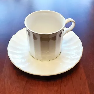 Mikasa Maxima Yardley Cup And Saucer Set 3 Inch Japan Caj08 White Coffee Mug • $9.92