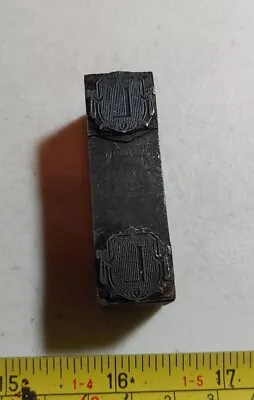 Vintage Letterpress Printing Block Double  L  Monogram Initial • $22.50