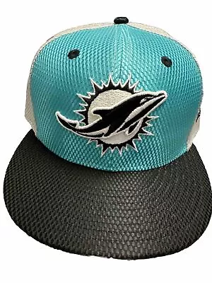 Miami Dolphins NFL New Era 9Fifty Snapback Marine Blue & Silver • $26.95