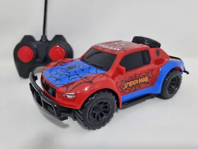 Radio Remote Control Spiderman Car 2 Channel RC Car 1/20 Scale • £14.49