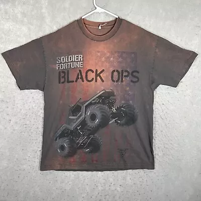 A1 Monster Jam Soldier Fortune Black Ops Truck T Shirt Adult XL Black Racing Men • $23.99