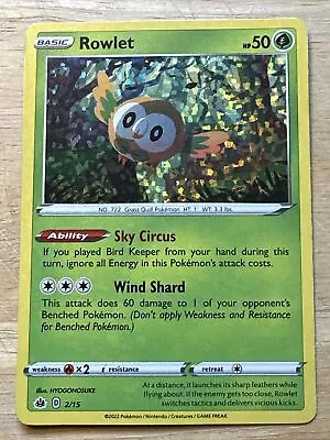 Rowlet - 2/15 - Holo - McDonalds 2022 Collection - NM/M - Pokemon Card • $2.95