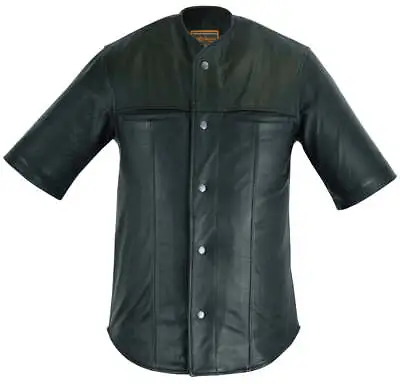 DS775 Leather Baseball Motorcycle Shirt • $157.95