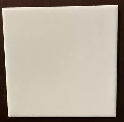 Vintage Ceramic Wall Tile 4.25” X 4.25”White Glossy • $1