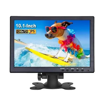 10.1  CCTV Monitor 1024x600 HD TFT LED Screen Support AV VGA BNC Input Device • $68.94