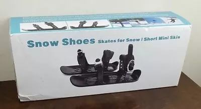 UPBUD Unisex Black Adjustable Short Winter Mini Ski Skates Size One - New NIB • $44.99