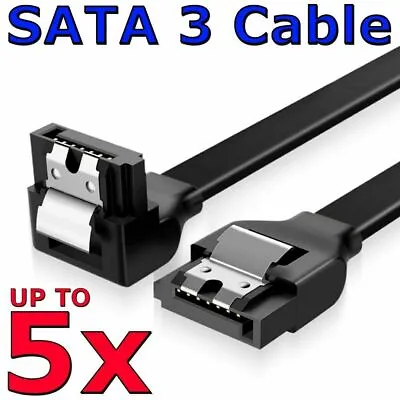 $3.45 • Buy SATA 3 III 3.0 Data Cable Adapter 6Gbps For HDD SSD Angle Hard Drive Lead Clip