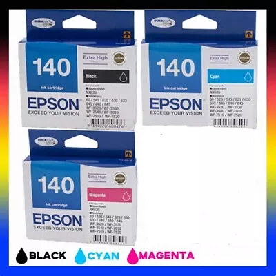 Ink Set Epson 140 ORIGINAL T1402+T1403+T1403 WorkForce WF-845/840/7510 • $133.80