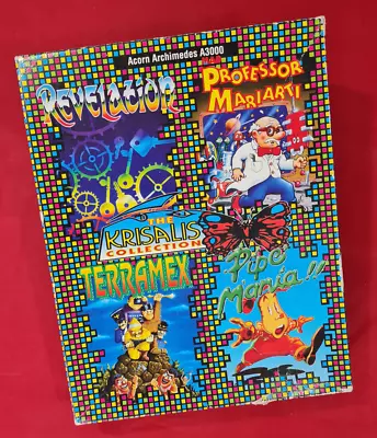 Krisalis Collection Acorn RISC OS RevelationTerramexPipemania & Prof. Mariarti • £49.99