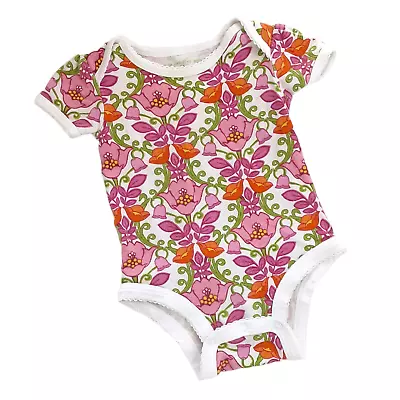 Vera Bradley Baby Ruffle Bodysuit 3-6mo Lilli Bell Pink Short Sleeve • $18