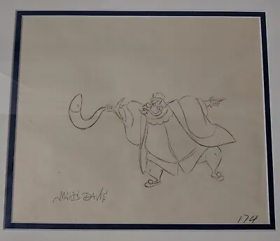 Disney Sleeping Beauty King Hubert Original Production Drawing Marc Davis Signed • $297