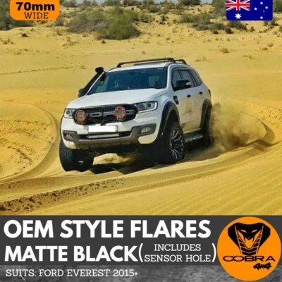 $349 • Buy OEM Fender Flares For Ford Everest 2015 To 2020 With Adhesive Tape Matte Black 