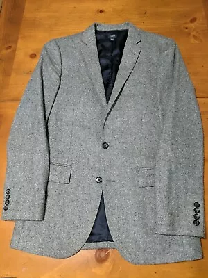 Joshua Ellis By J. Crew 100% Cashmere Ludlow Blazer In Gray Herringbone Size 36R • $400