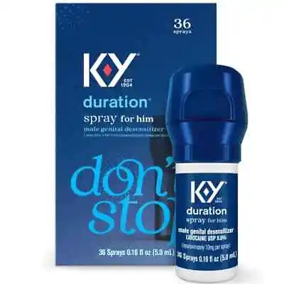 Duration K-Y Spray 0.16 Fl Oz 36 Sprays Men Enhancer Pleasure Desensitizer Male • $24.99