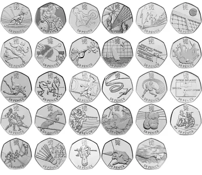 2012 London Olympic Games 50p Coins Circulated All Sports Coins To Choose • £3.99