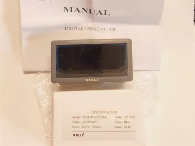 Xieli XL5135V-1 DC/DC Series 199.9mV Range Digital Voltage Panel Meter 5V Supply • $19.99