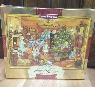 NEW! Waddingtons Super De Luxe 1000 Piece Double Sided Christmas Puzzle • $26.99
