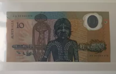 Australian Banknotes: 1988 $10 Commemorative Unc Note In Folder Prefix Aa 02 • $52