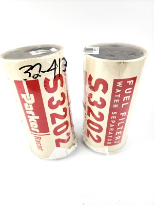 $47.99 • Buy 2pc Parker Racor S3202 Fuel Filter Water Separator Truck Bus Coach
