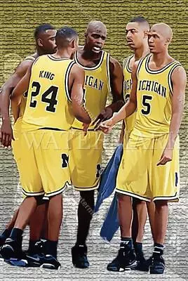 EF296 Fab Five 5 Michigan Wolverines Chris Webber 8x10 11x14 16x20 Photo • $4.95